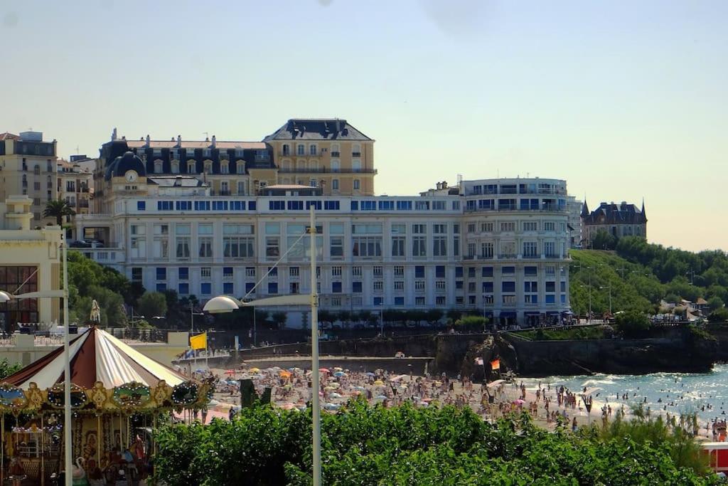 Appartement Le Sahel - Vue Imprenable Sur L'Ocean Μπιαρίτζ Εξωτερικό φωτογραφία